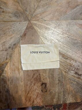 Louis Vuitton Cream Canvas Logo Dust Pouch